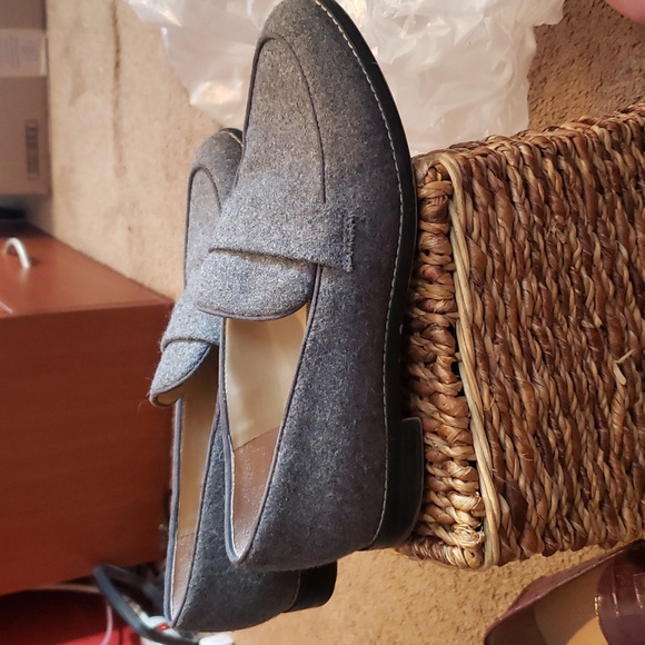 Franco Sarto Gray Wool Blend Hudley Loafers size 7 - Picture 4 of 6